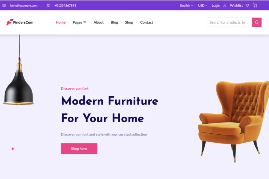 Finders — Art Lane Studio — screenshot of the website