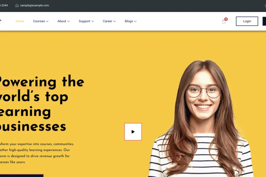 Learn With GoBangla — screenshot of the website